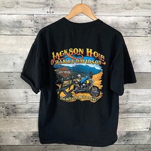 VINTAGE-Authentic Harley Davidson 2008 tee: Wyoming